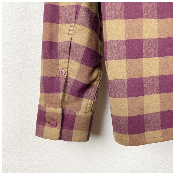 Lululemon Mason’s Peak Flannel in Check Plaid Mini Dark‎ Adobe Frontier - Small - Picture 7 of 8